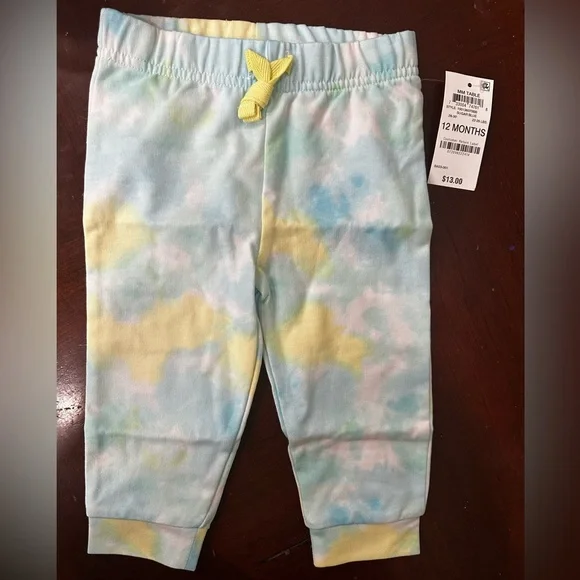 New Baby Tie-dye Sweatpants 12M - Picture 1 of 5